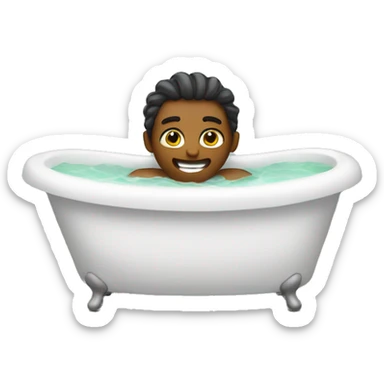 Relax in tub sticker