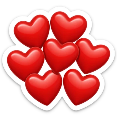 Love hearts sticker