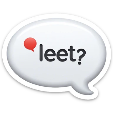 Word bubble that says “Let’s go” sticker