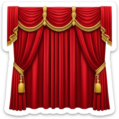 theatre Curtain sticker