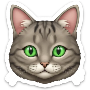 scottish cat with ears folded down sticker