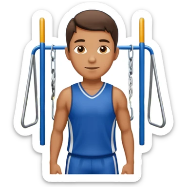 sportsman in the playground sticker