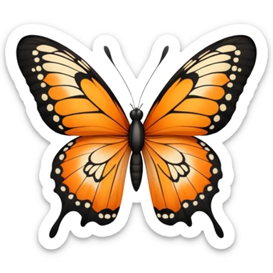 papillon sticker