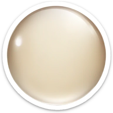 Beige crystal circle sticker