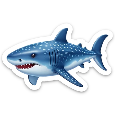 Whale Shark looking like a whale sticker