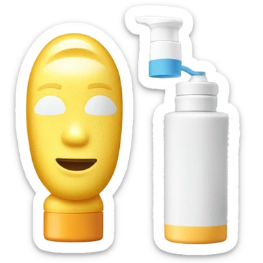 little facial sunscreen bottle isdin sticker