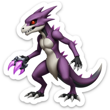 Duskull-Marowak-Darkrai-Genesect-Fakémon-fusion (full body) sticker