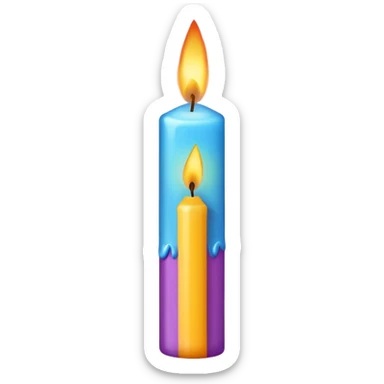 € birthday candle  sticker