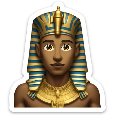  Pharaoh  in gold coffin egypt sticker