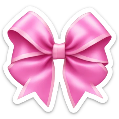 Coquette pink bow  sticker