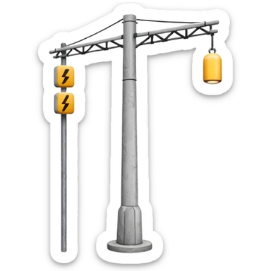 electric pole cement sticker