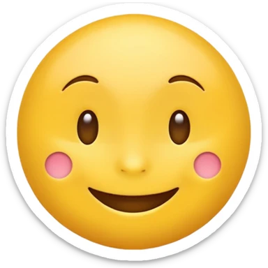 create yellow emoji with text 1C sticker