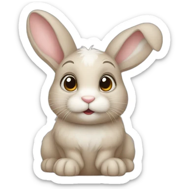 bunny sticker