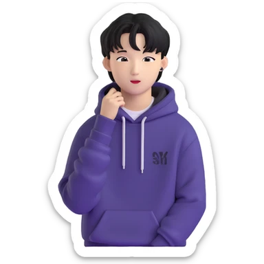 Changbin from Stray Kids, K-pop idol sticker