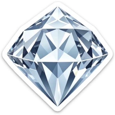 White diamond shape sticker