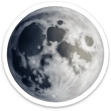 Moon sticker