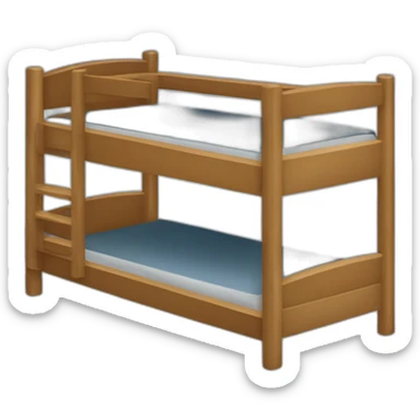 hostel bunk bed sticker