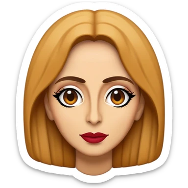 Cinematic Realistic Fairuz Pop Culture Emoji, featuring an iconic portrayal of the legendary singer rendered with vibrant textures and soulful, dynamic lighting. sticker
