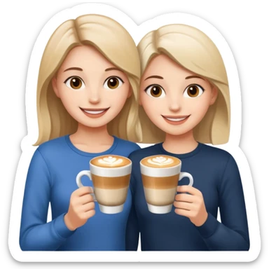 GIRLS WITH CAPPUCINO sticker