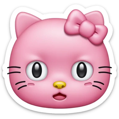 hello kitty crying emoji sticker