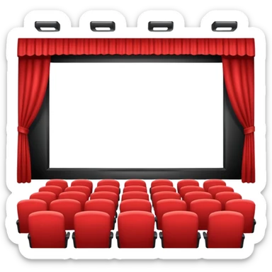 movie theater screen sticker