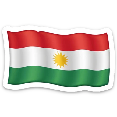 full screen kurdistan flag sticker