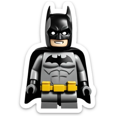 Batman Lego With abs  sticker