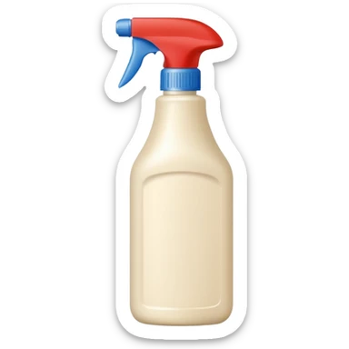 surface cleaner bottle, cream colored, white cap, without spray sticker