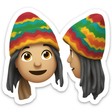 colorful peruvian chullo sticker