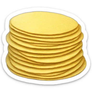Small Stack of corn tortillas sticker