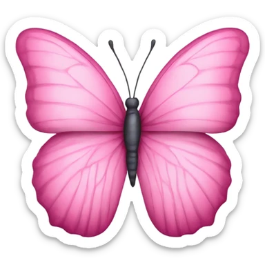 Pink butterfly sticker