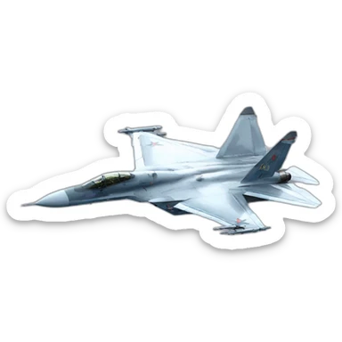 SU-57 Russian fighter jet sticker