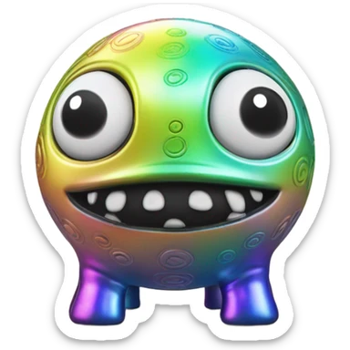 alien piggy bank money  sticker