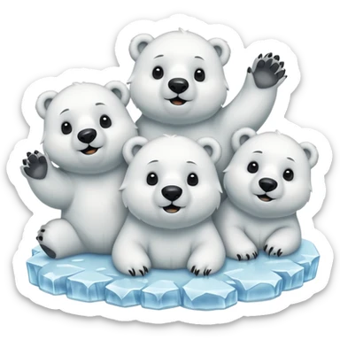 🩵🐻‍❄️ crea varios osos con estos emoji sticker