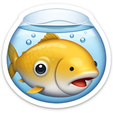 En grå Abbor-fisk sticker