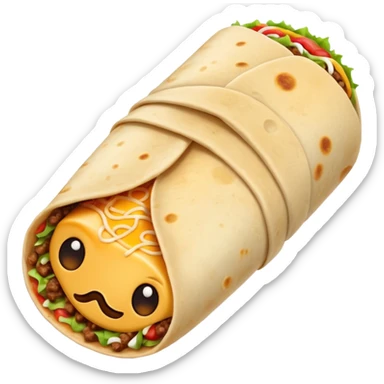 Cheesy beefy Burrito  sticker