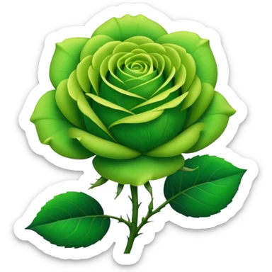 Green Rose sticker