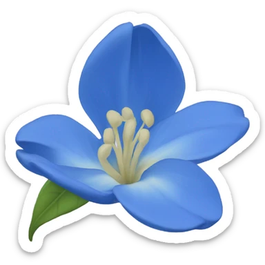 Night BLUE Jasmine flower  sticker