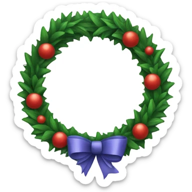Christmas wreath  sticker