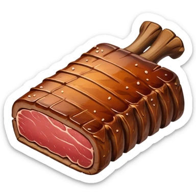 a single smoked beef rib sticker