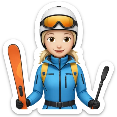 Ski Instructor. sticker