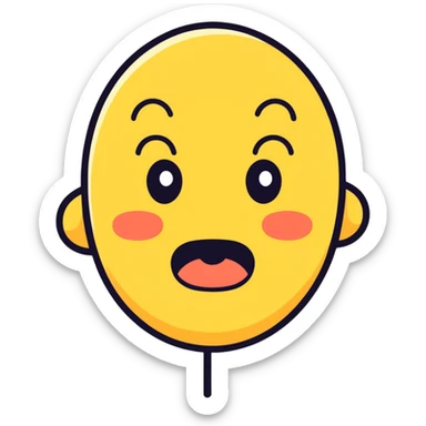 Shocked emoji  sticker