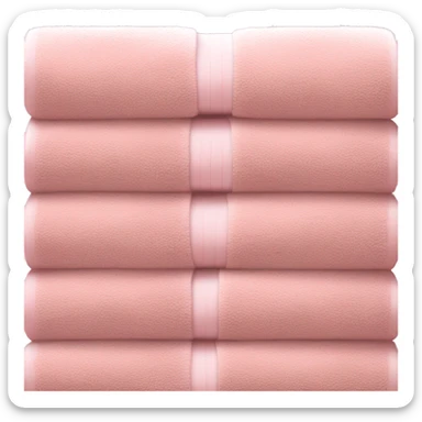 Light pink stacked towels sticker