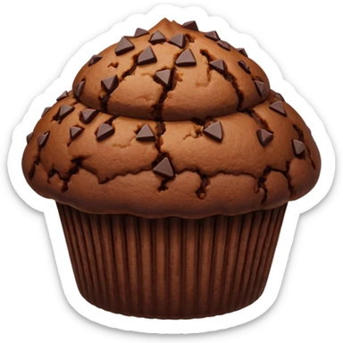 Chocolate muffin sticker