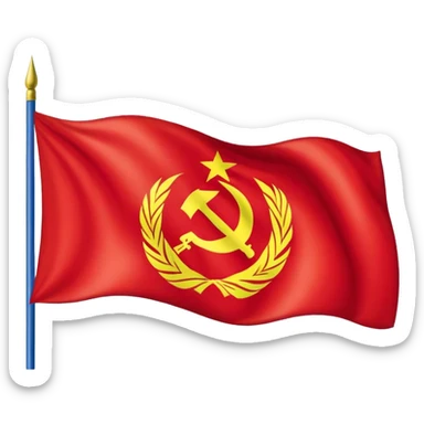 Communist Romania flag sticker