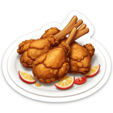 fried chicken sticker