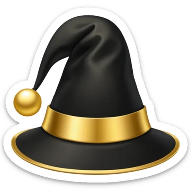 new years eve hat   sticker