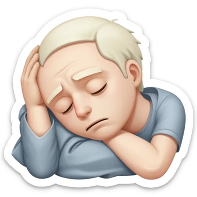 collapsed man sticker