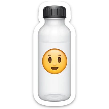 supplement white bottle sticker