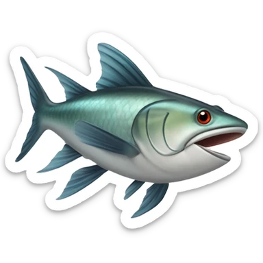 The Exocoetidae flying fish/ flying cod sticker